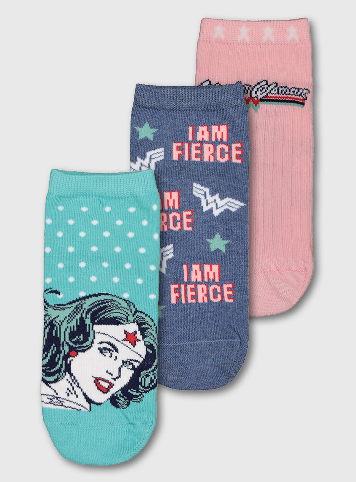 DC Comics Blue Wonder Woman Trainer Sock 3 Pack Review