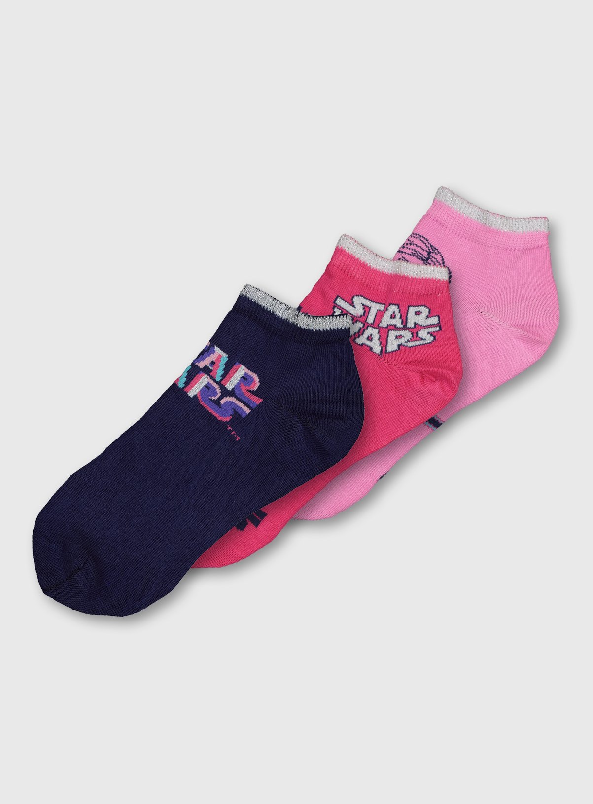 Star Wars Navy & Pink Trainer Sock 3 Pack Review