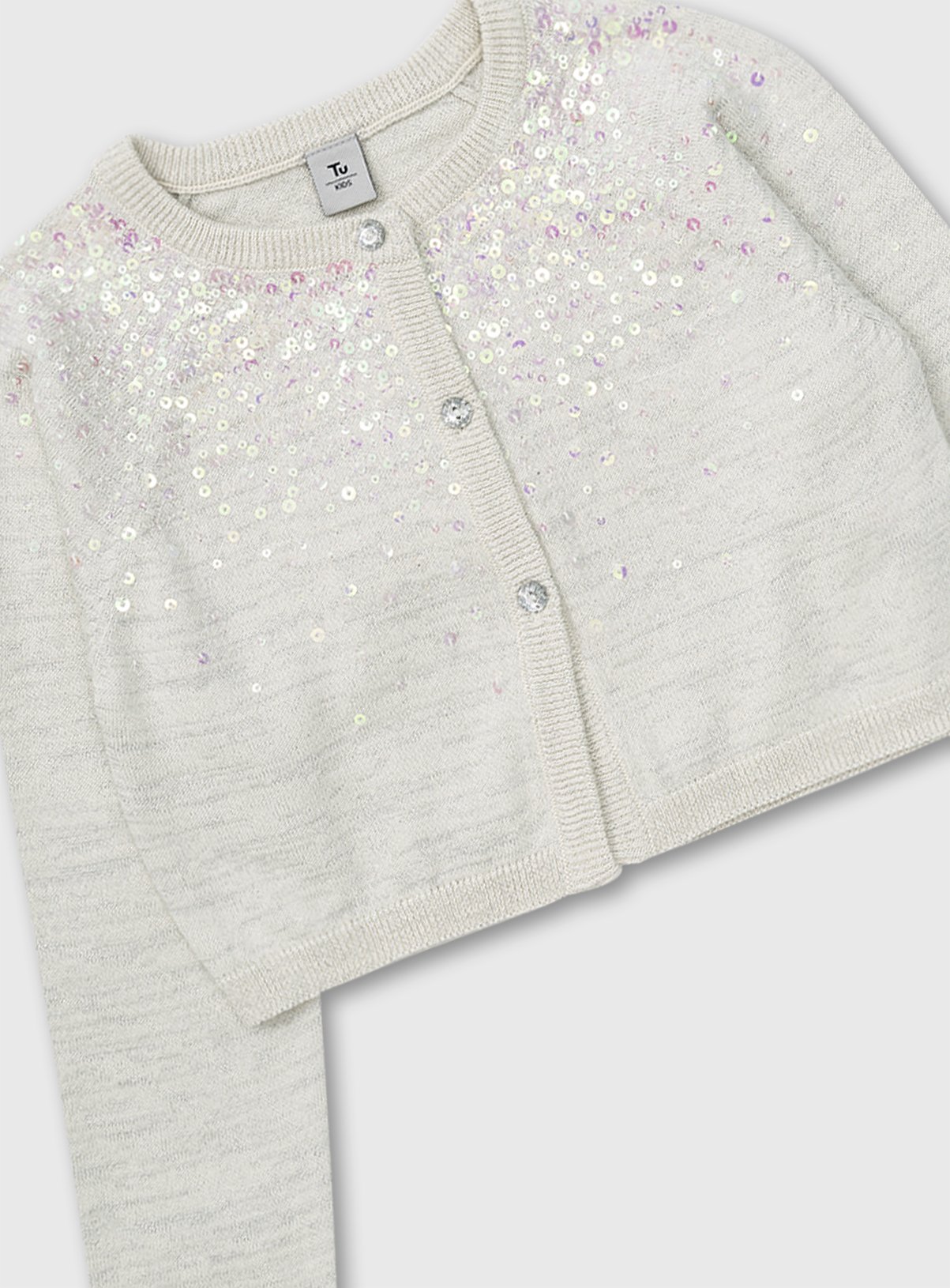 White Glitter Yoke Long Sleeve Bolero Review