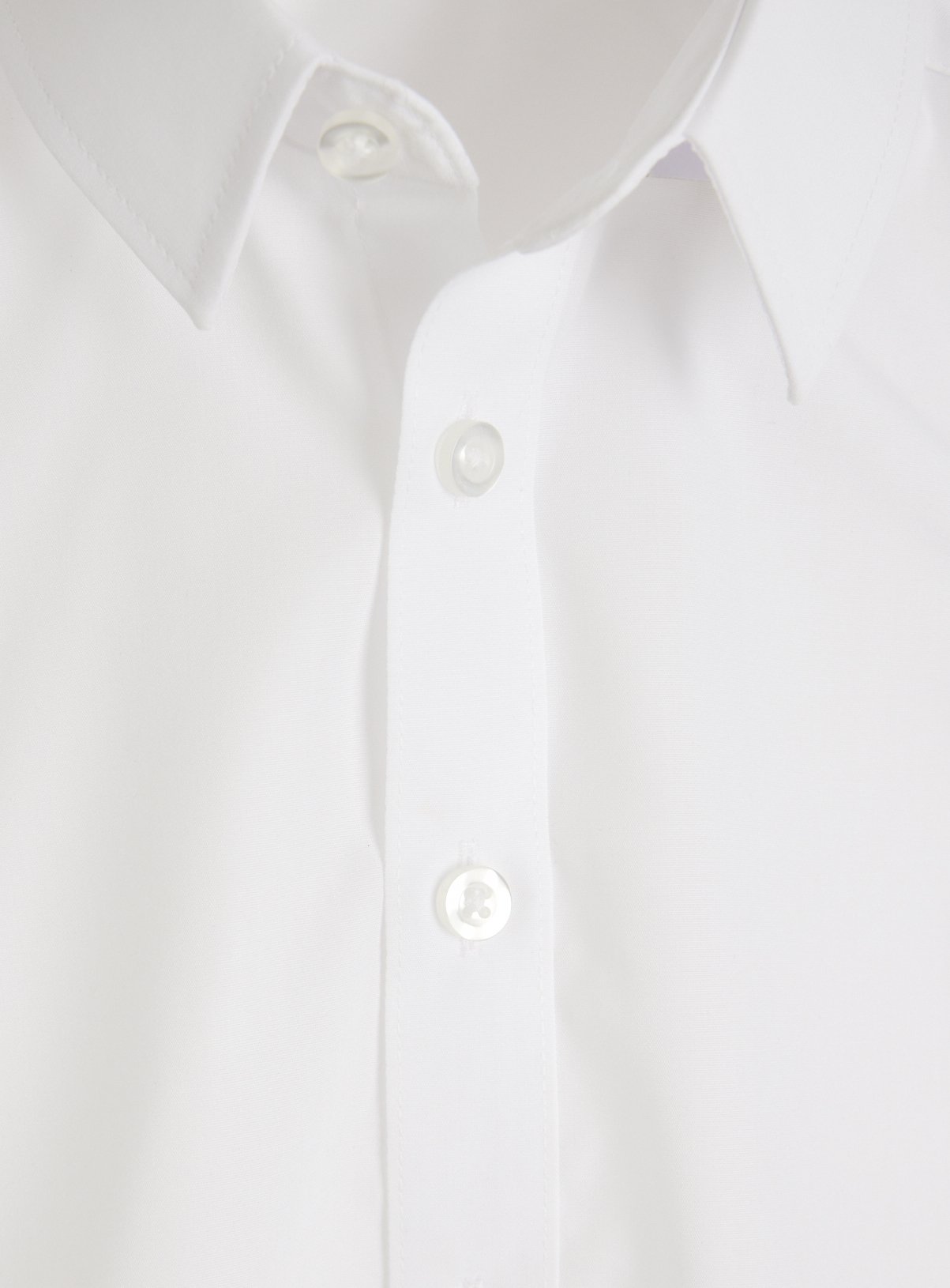 White Polyester Cotton Short Sleeve Standard Collar Shirts 5 Pack 8 years - Image 5 thumbnail