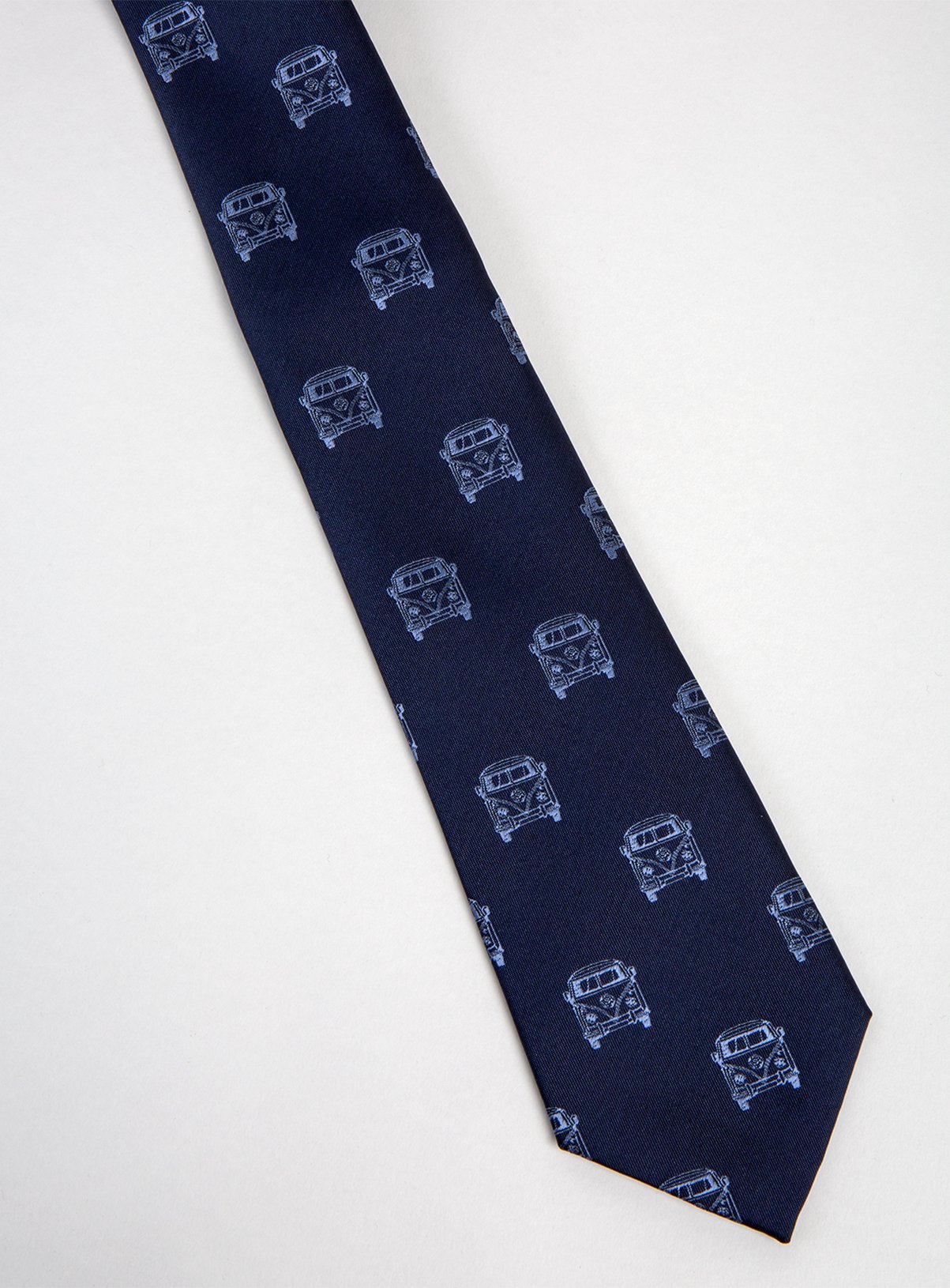 Volkswagen Navy & Blue Camper Van Print Tie Review