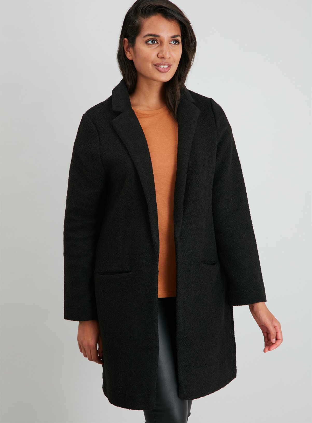 Black Revere Collar Longline Jacket Review