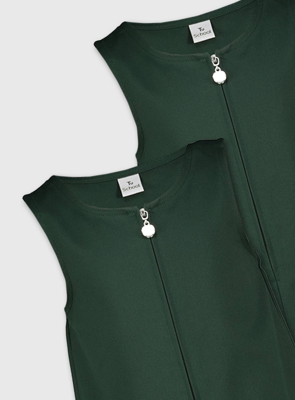 SKU: 2PK ZIP THROUGH PINNI:Green:11 years - Image 2