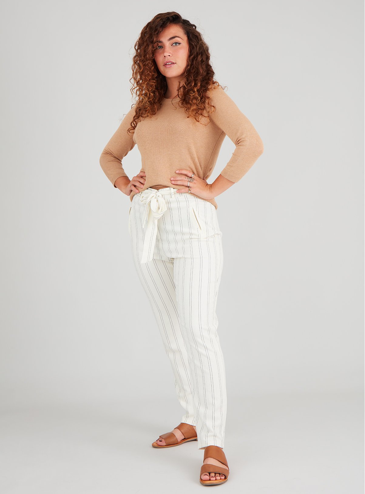 Tan Scallop Trim Jumper Review