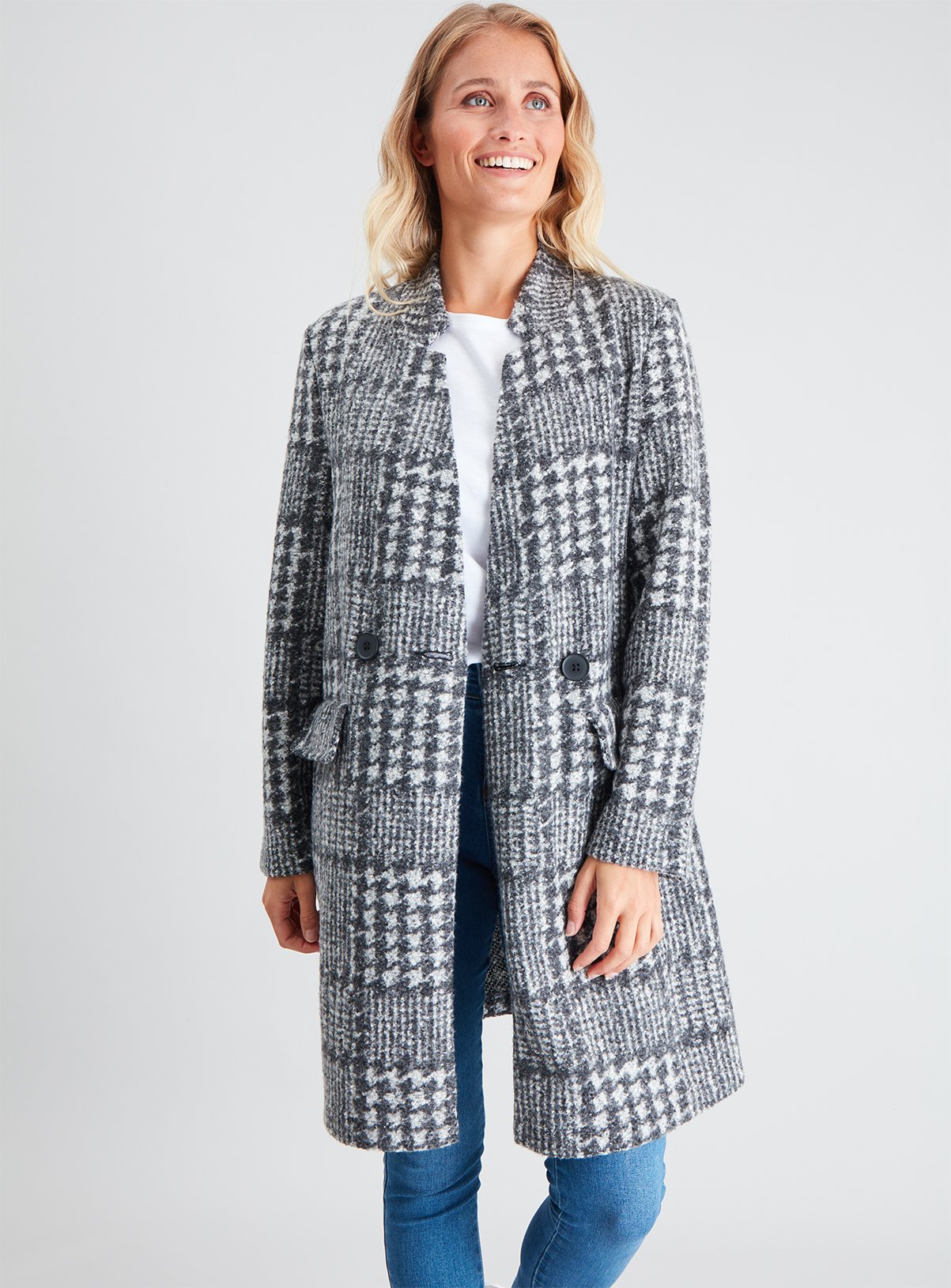 Grey Dogtooth Check Cut & Sew Jacket Review