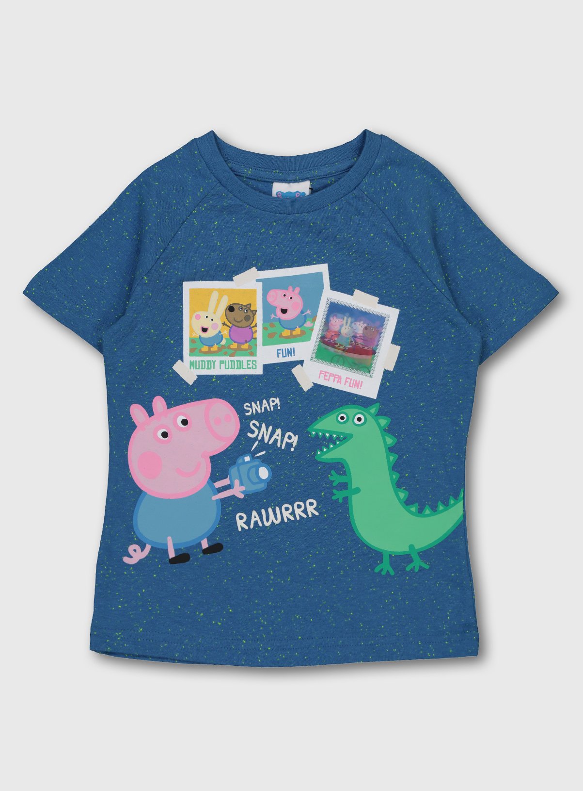 Peppa Pig George & Dinosaur Blue Speck T-Shirt Review