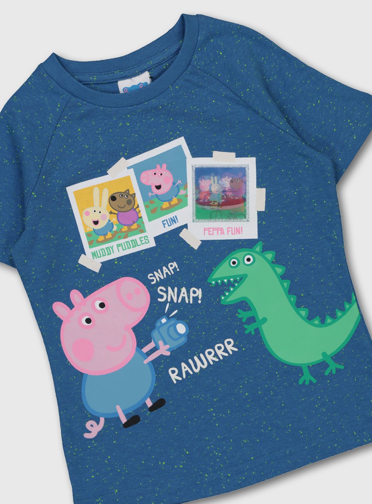 Peppa Pig George & Dinosaur Blue Speck T-Shirt Review