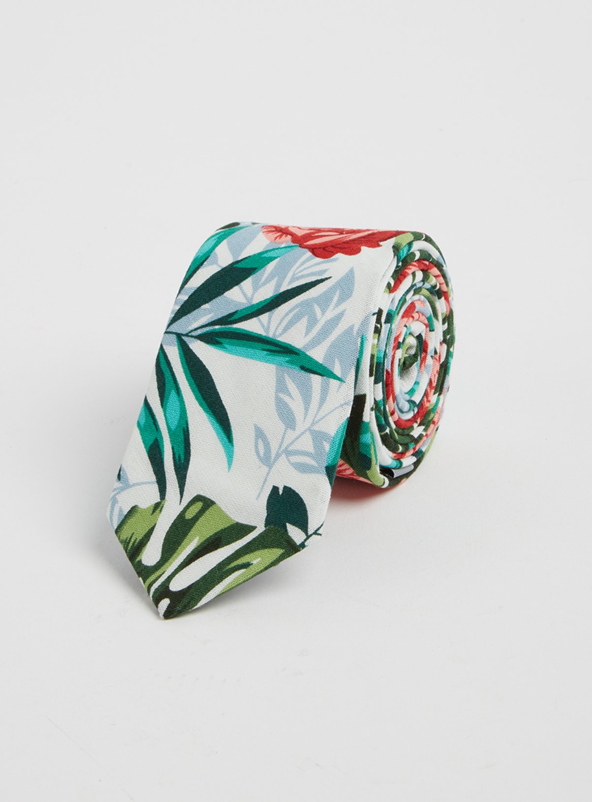 Tropical Leaf Print Tie Review