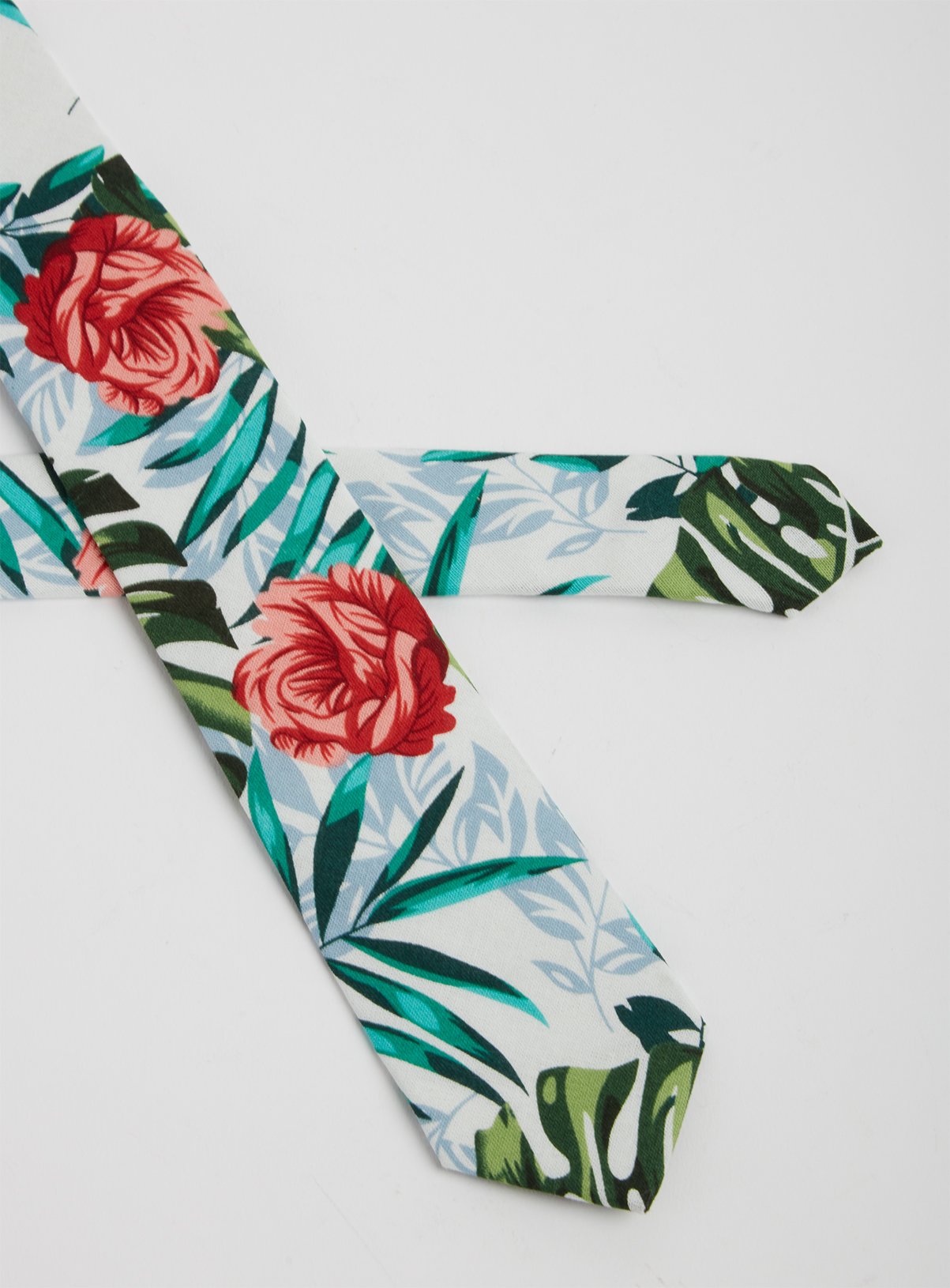 Tropical Leaf Print Tie Review