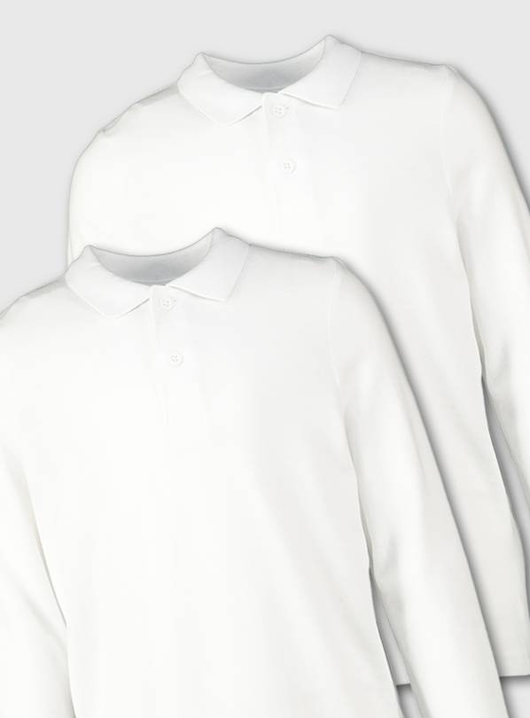 Sainsbury's white hotsell polo shirts