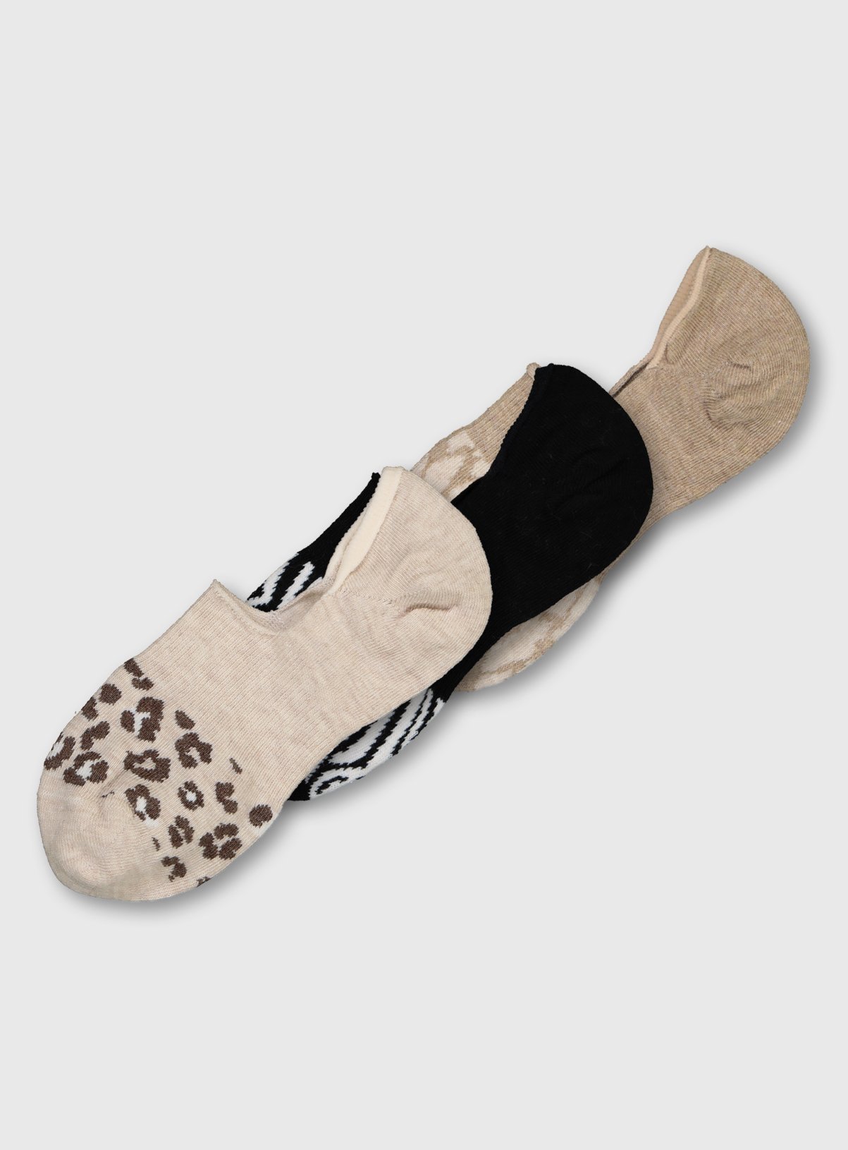 Animal Print No Show Trainer Socks 3 Pack Review