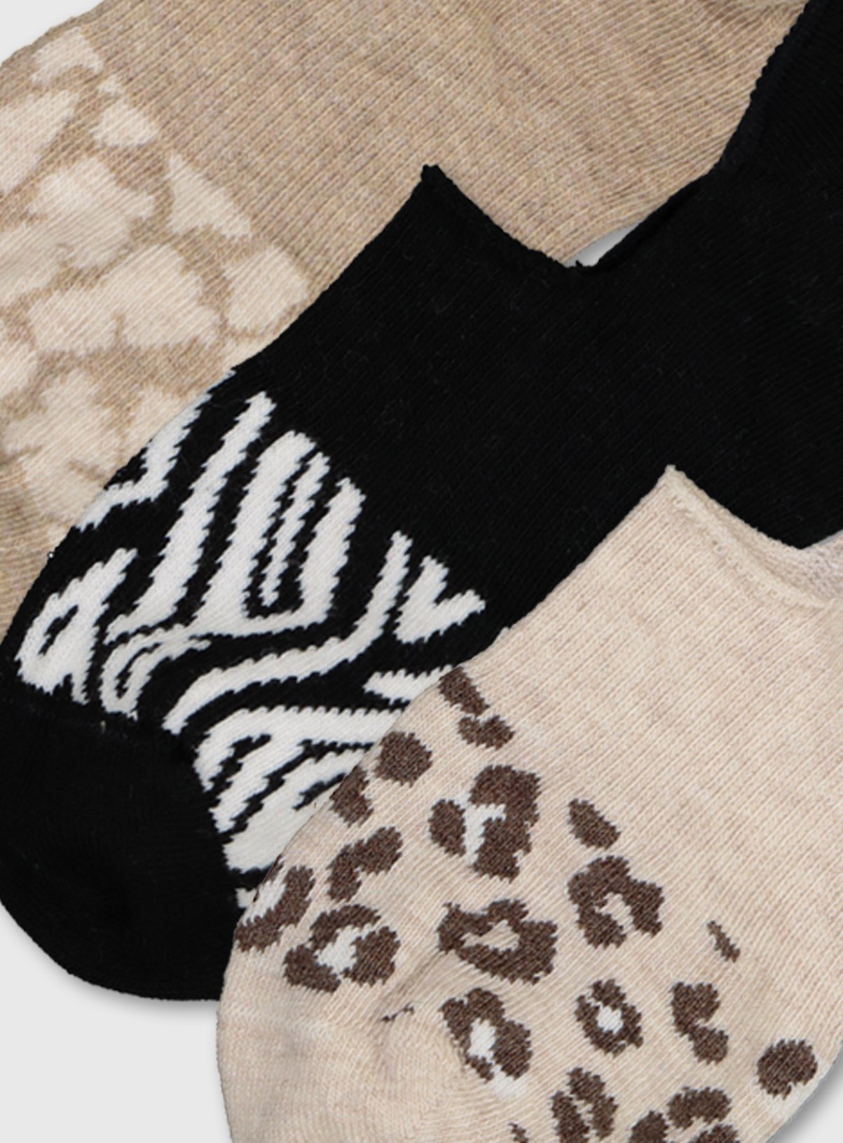 Animal Print No Show Trainer Socks 3 Pack Review