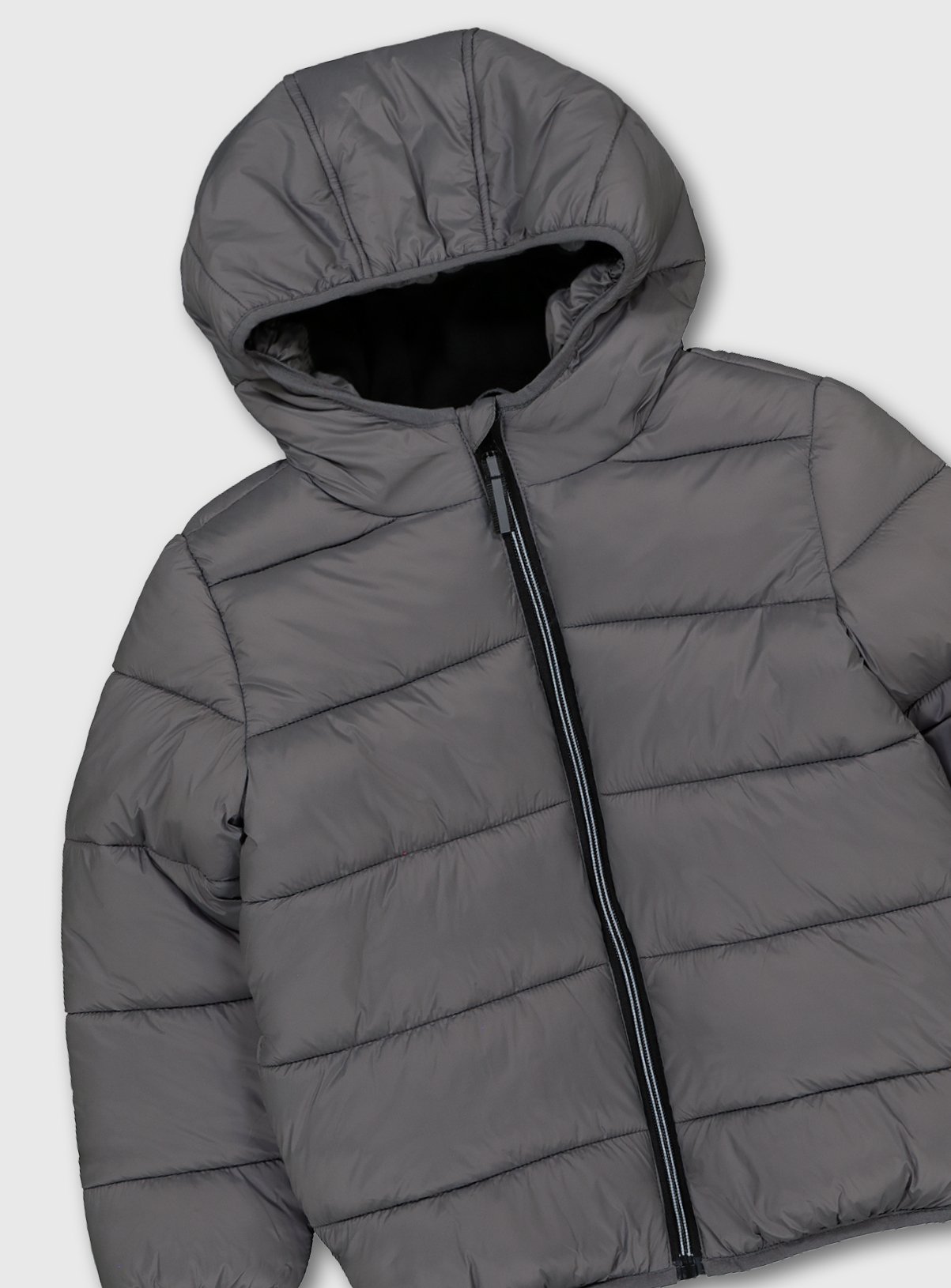 Grey Shower Resistant Padded Coat Review