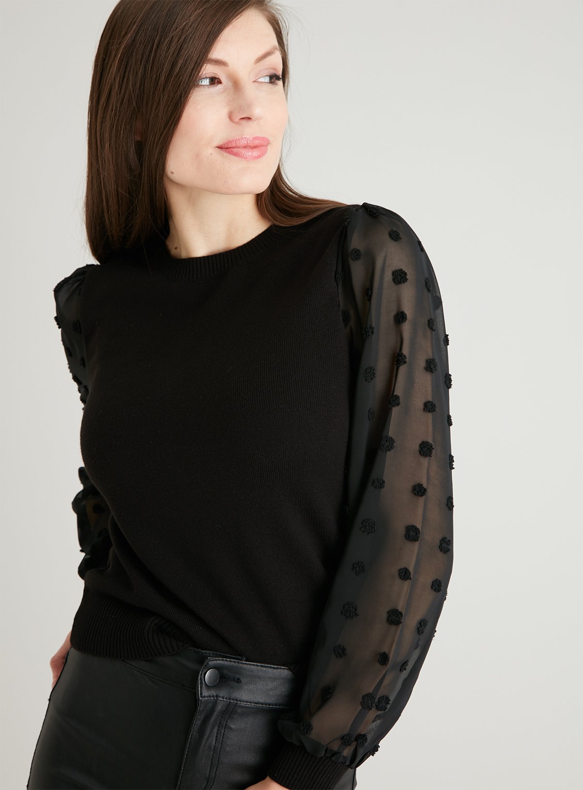 sheer sleeve jumpers