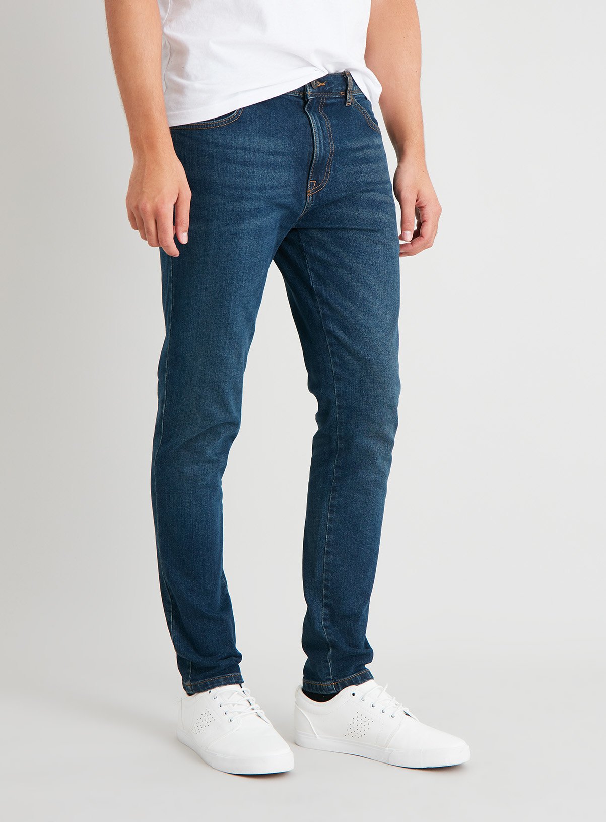 Menswear Midwash Super Skinny Jeans With Stretch | Tu clothing