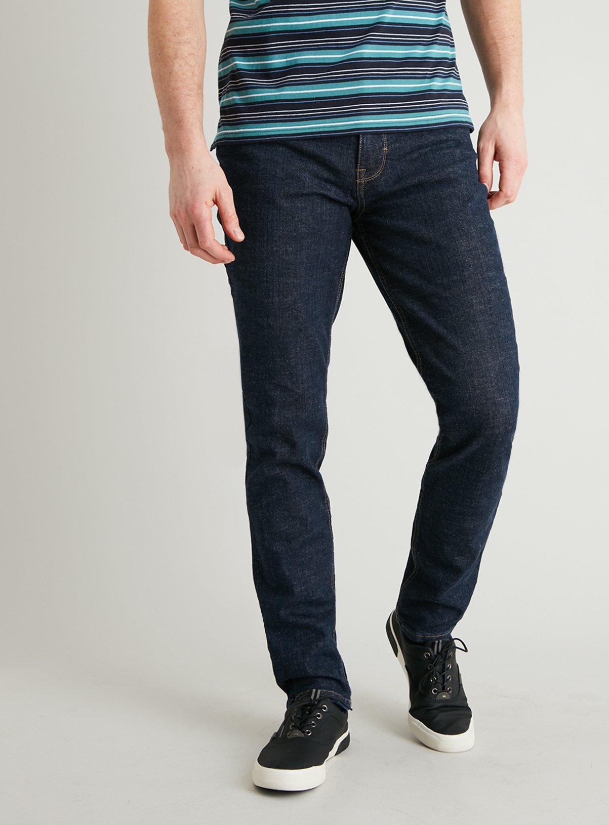 Dark Denim Skinny Fit Jeans With Stretch Review