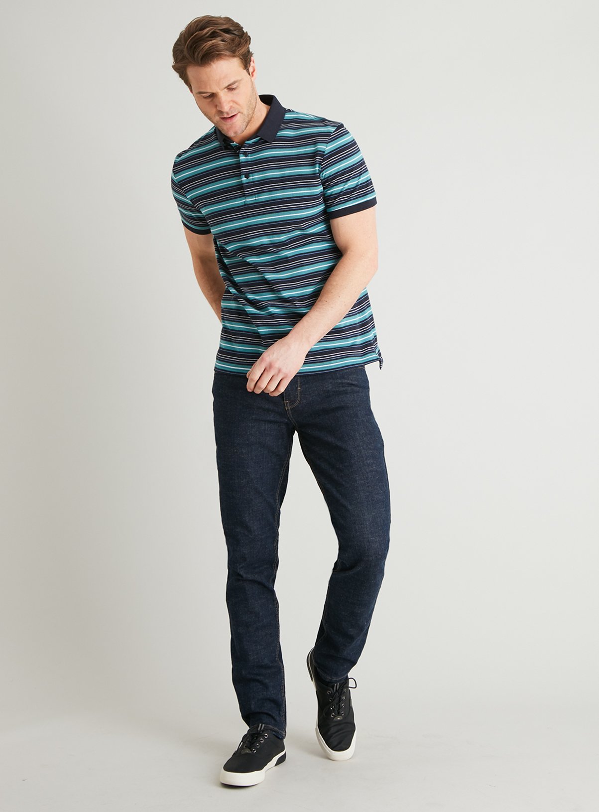 Dark Denim Skinny Fit Jeans With Stretch Review