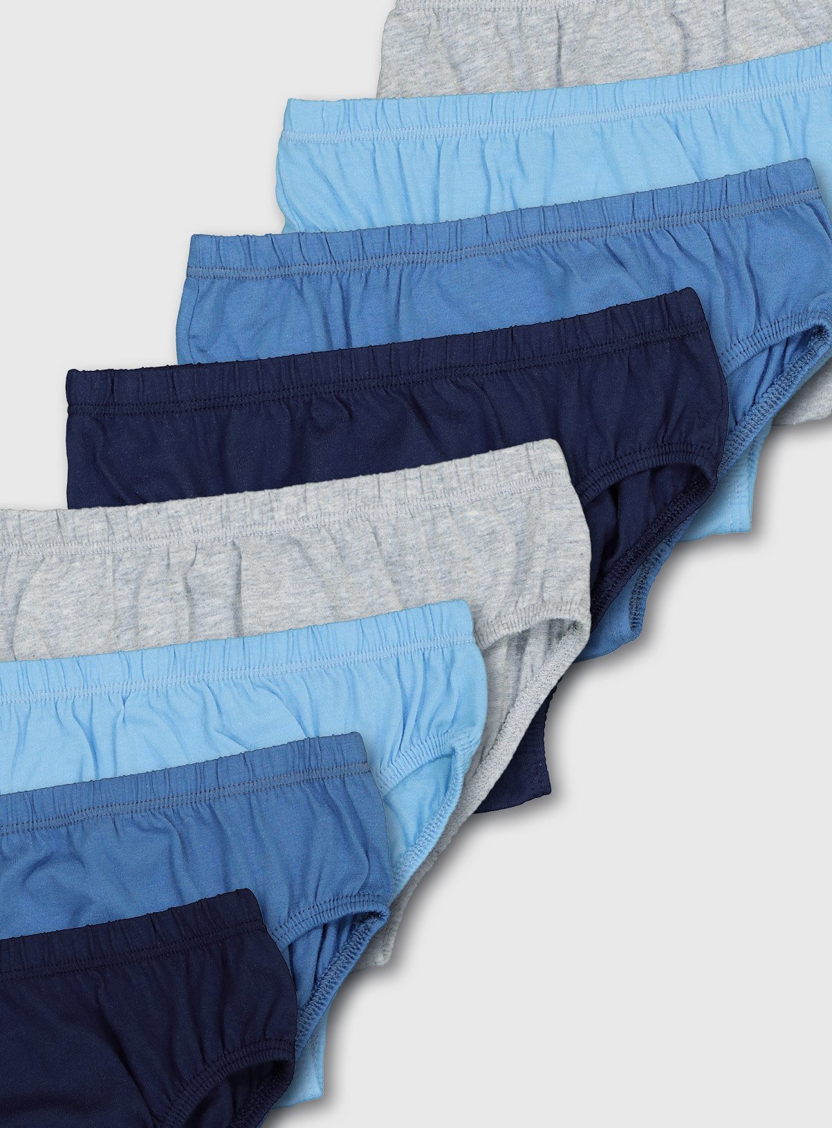 Grey & Blue Assorted Briefs 10 Pack Review