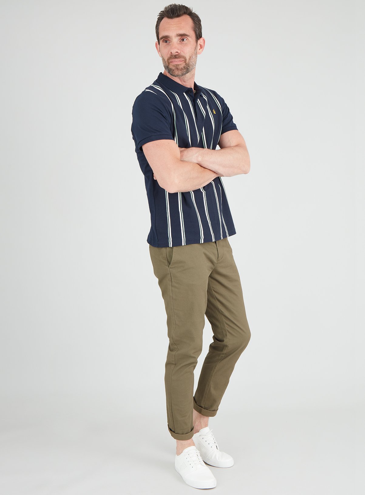 Navy Vertical Stripe Polo Shirt Review