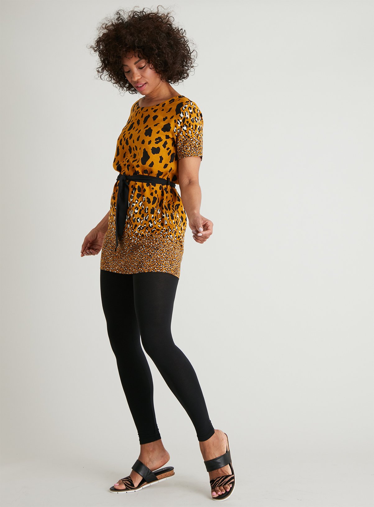 Ochre Animal Print Belted Tunic Review