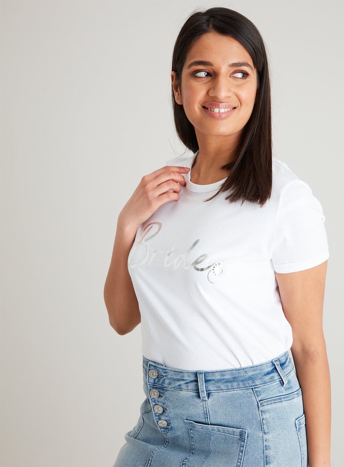 Bride' Slogan Short Sleeve White T-Shirt Review