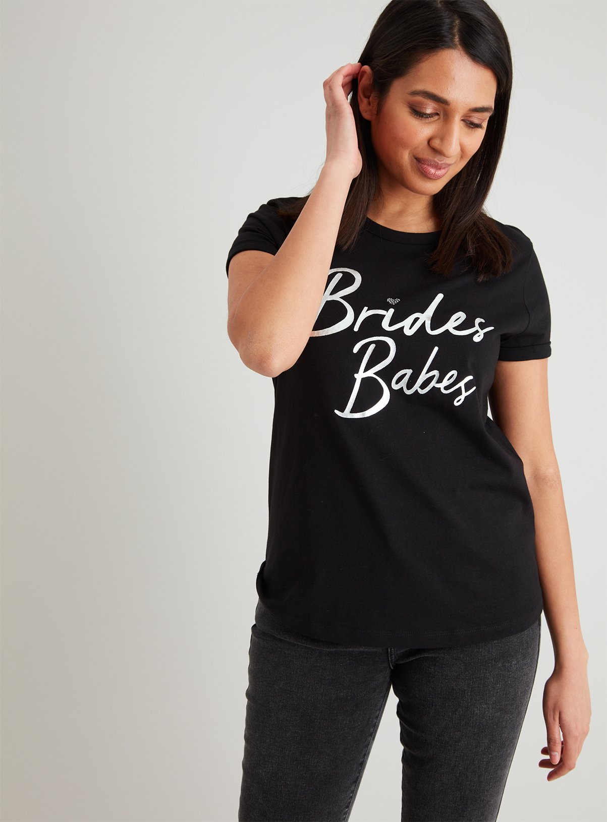 Brides Babes' Slogan Black Short Sleeve T-Shirt Review