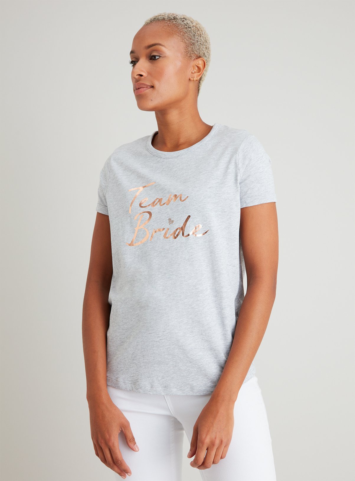 Grey 'Team Bride' Slogan T-Shirt Review