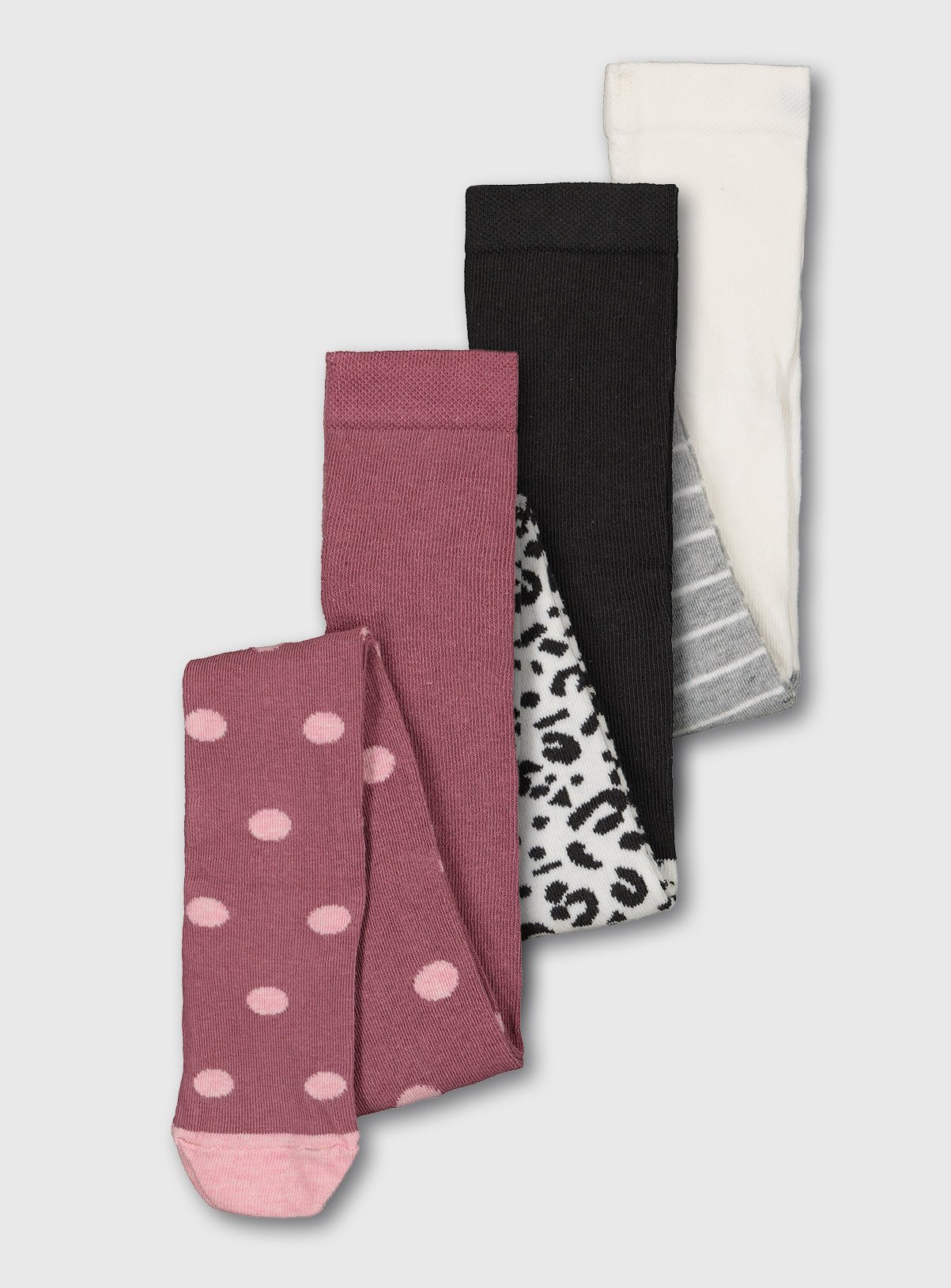 Spot, Animal Print & Stripe Tights 3 Pack Review