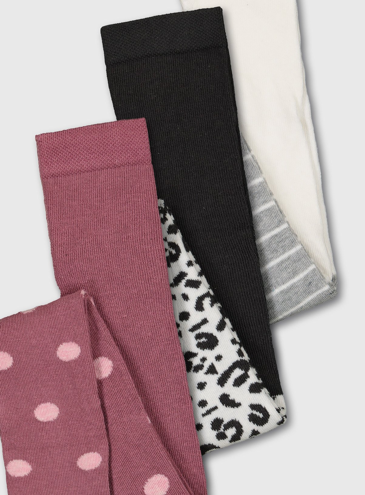 Spot, Animal Print & Stripe Tights 3 Pack Review