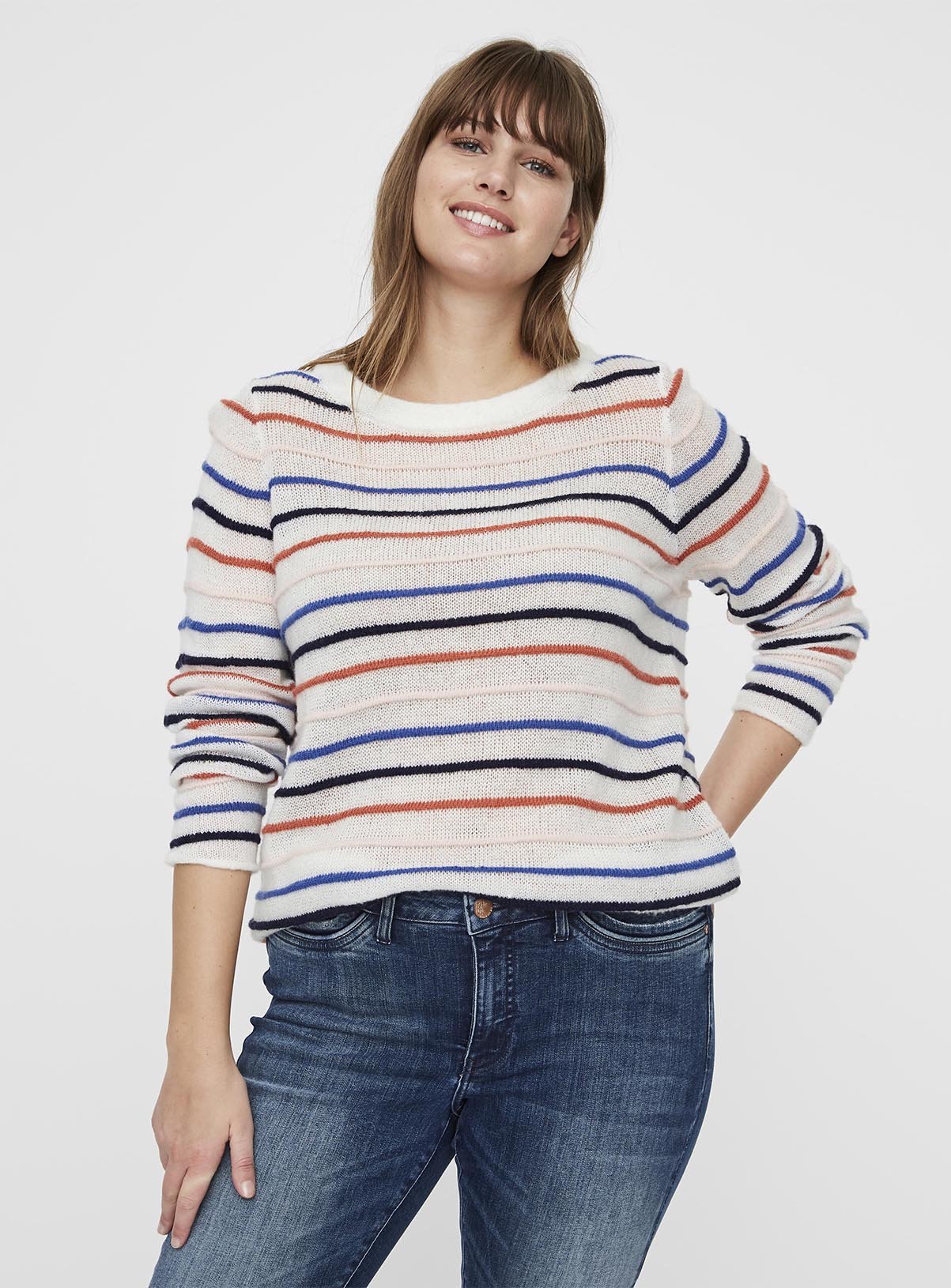 Cream & Multi Stripe Jumper Review