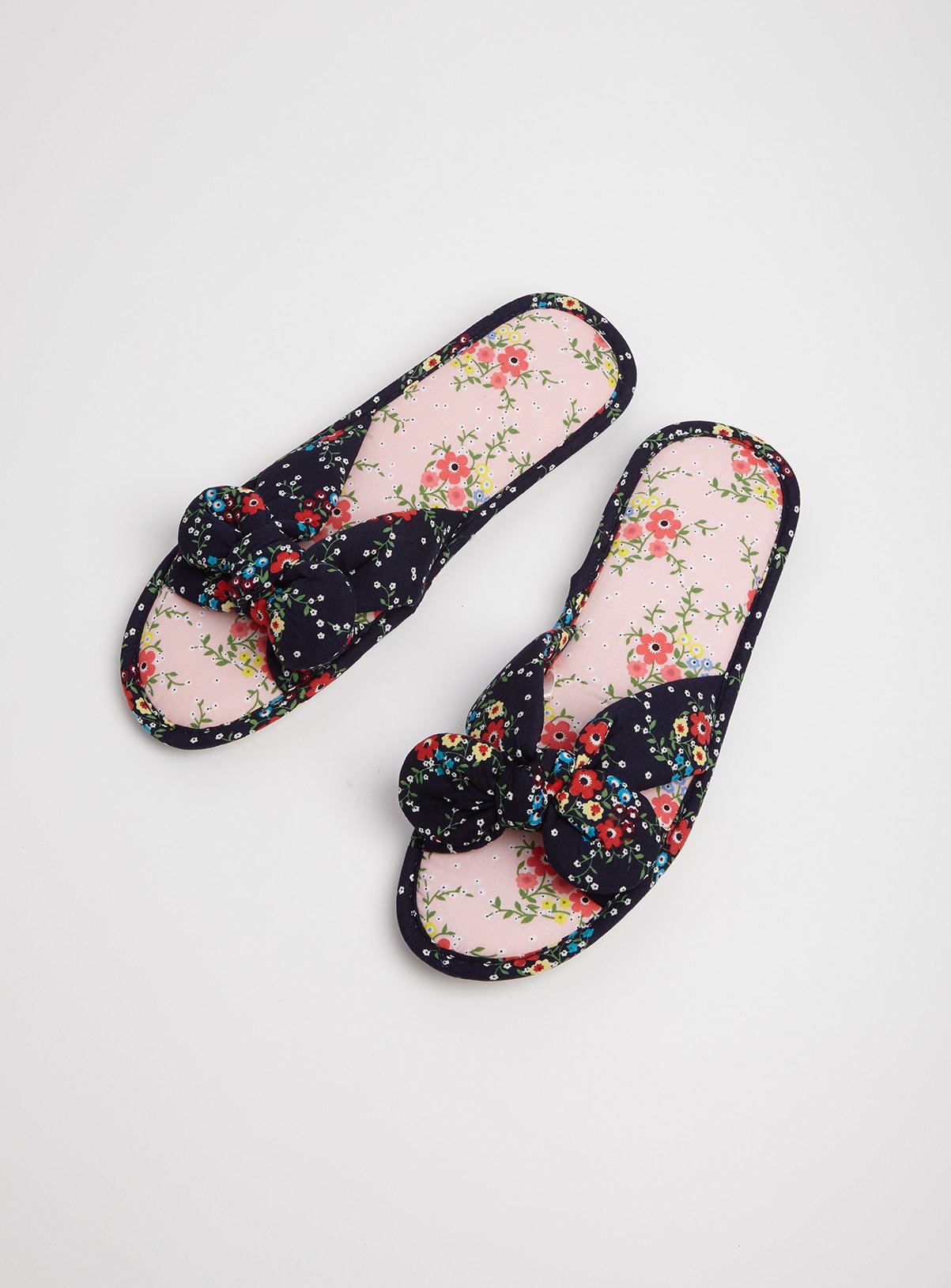floral slippers