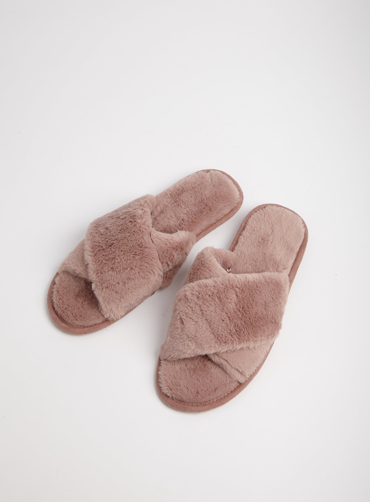 pink mule slippers
