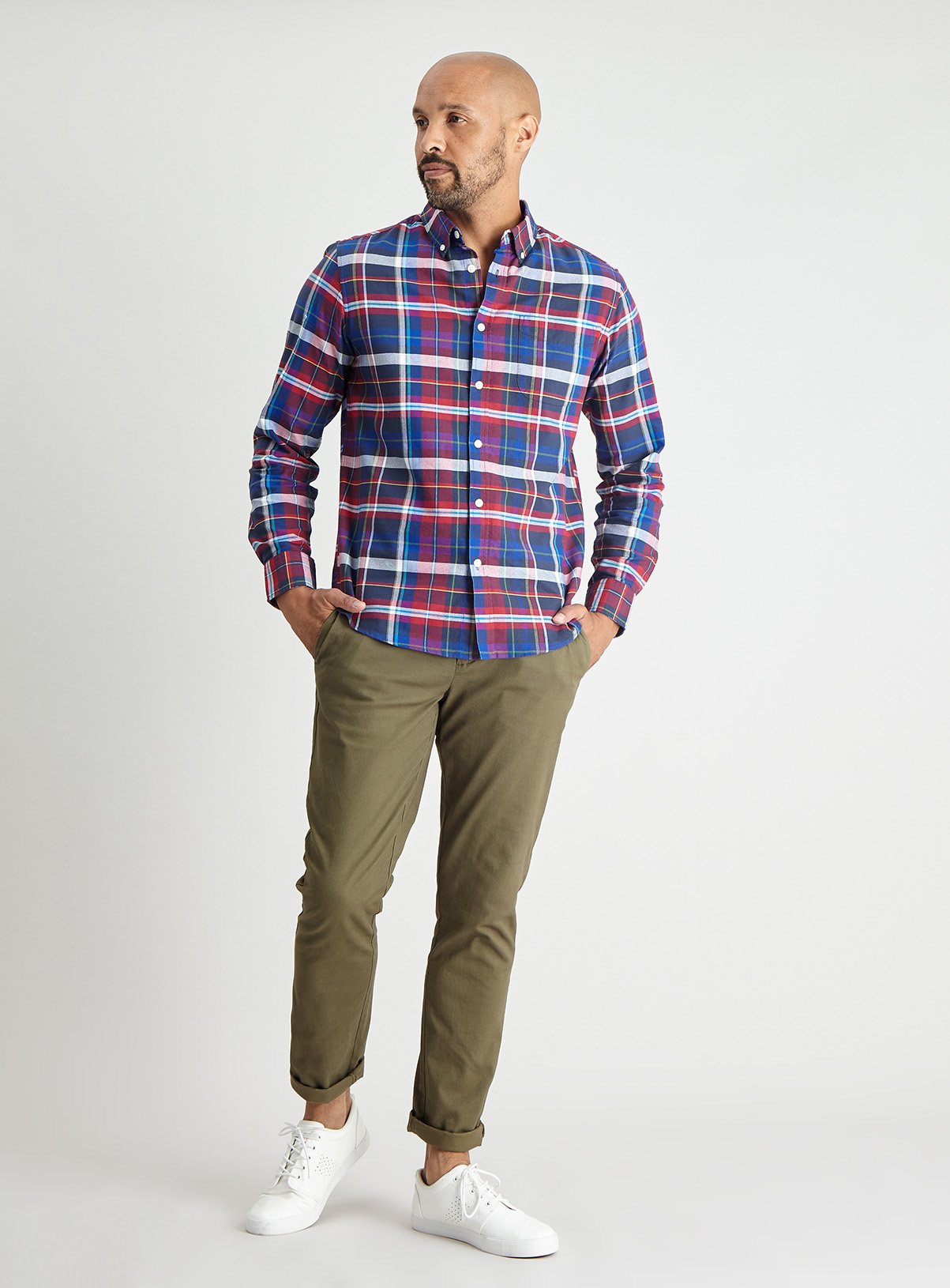 Bright Check Regular Fit Long Sleeve Oxford Shirt Review