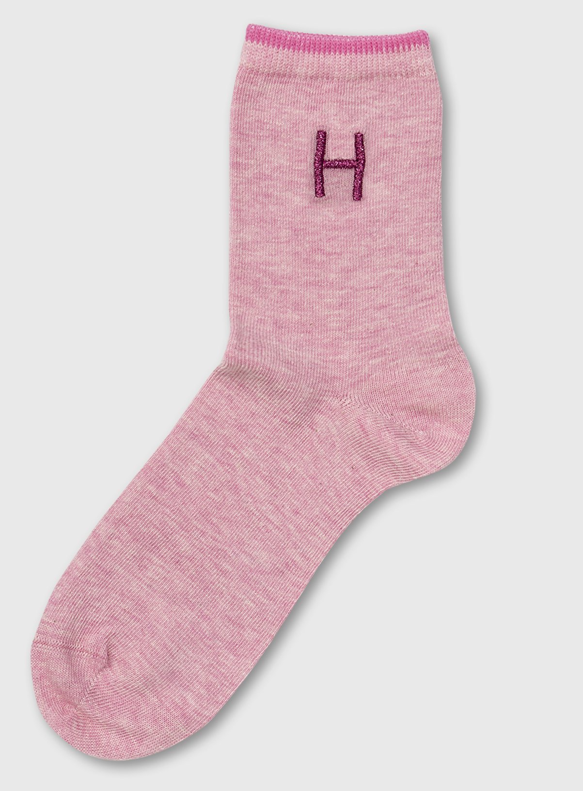 Pink Alphabet Ankle Sock Review