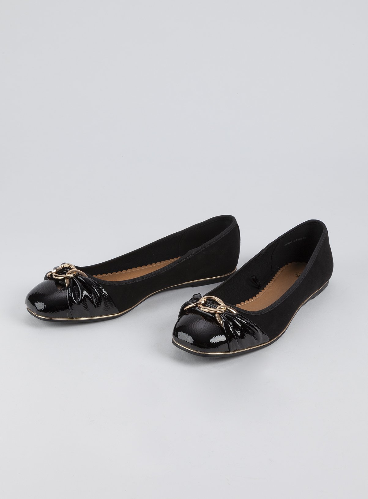 Black Square Toe Patent Cap Ballerina Pumps Review