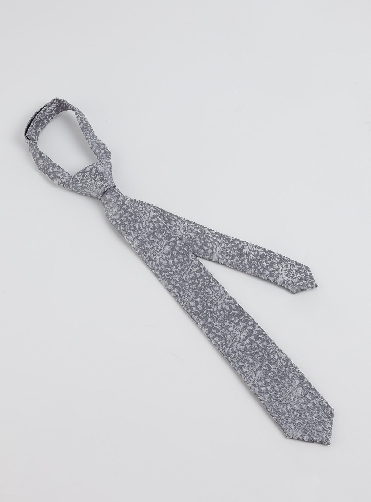 Mini Me Silver Floral Print Kids Tie Review