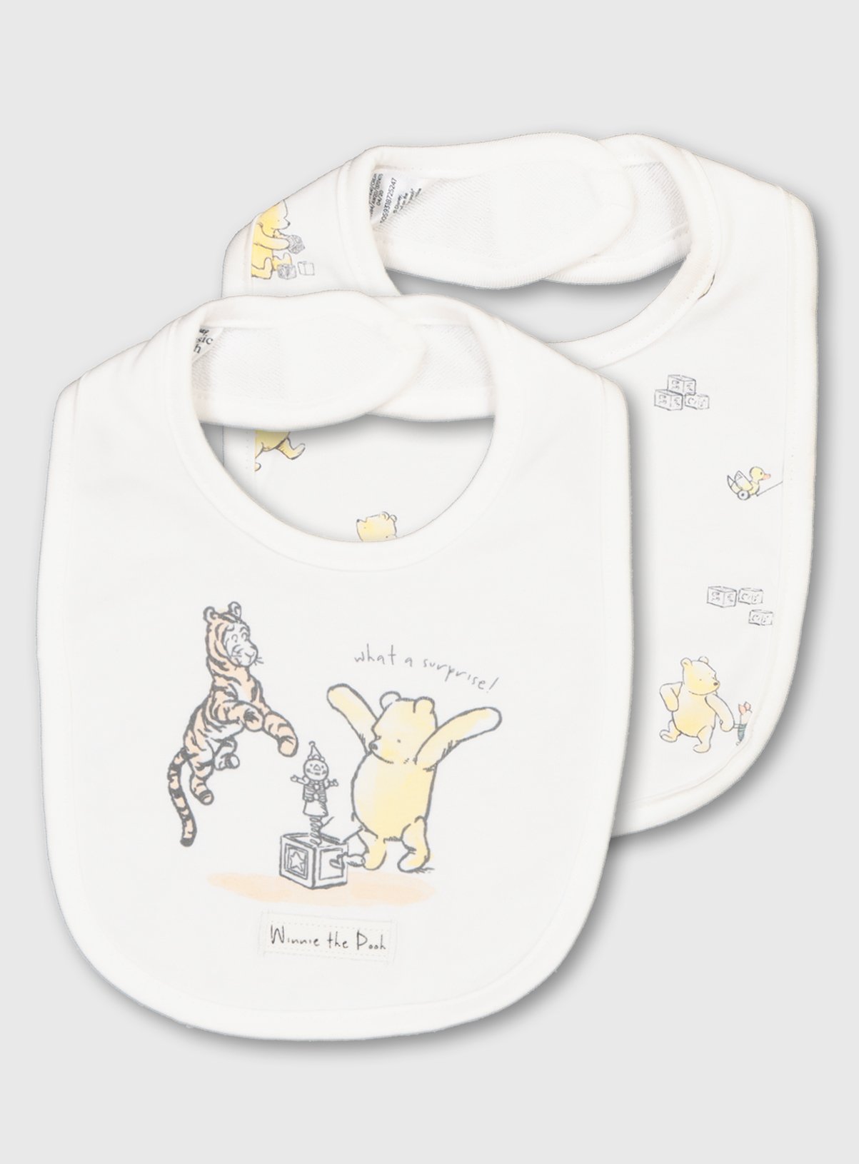 Disney Winnie The Pooh Cream Bibs 2 Pack Review