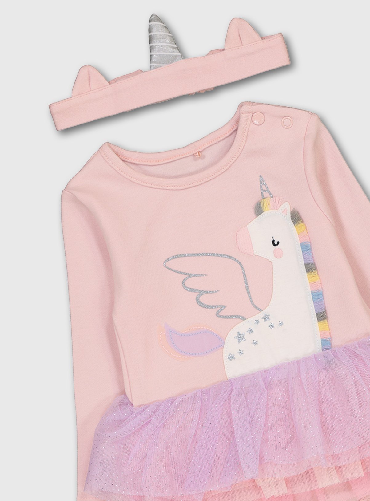 Pink Unicorn Tutu Bodysuit, Headband & Tights Review