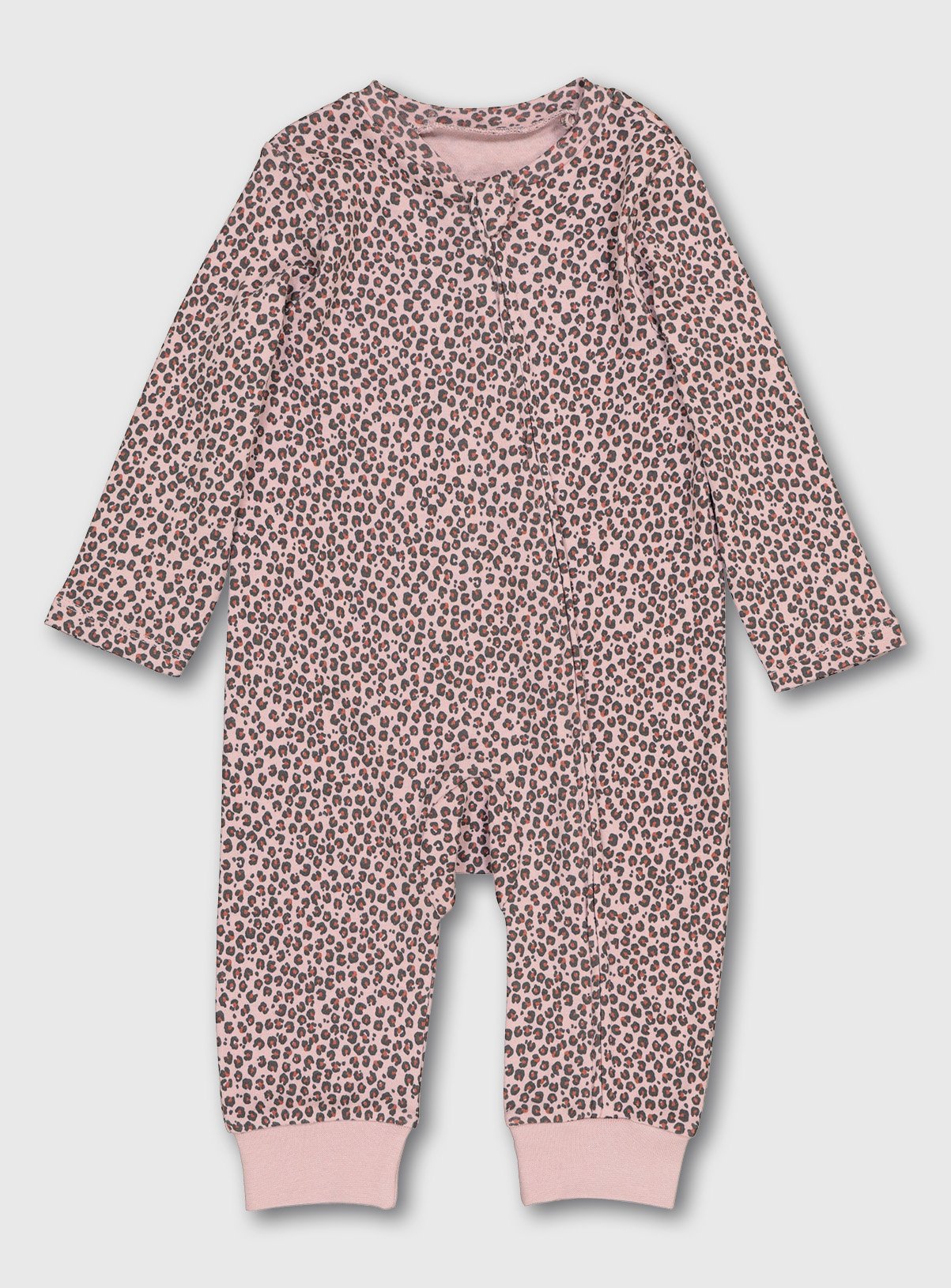 leopard print sleepsuit