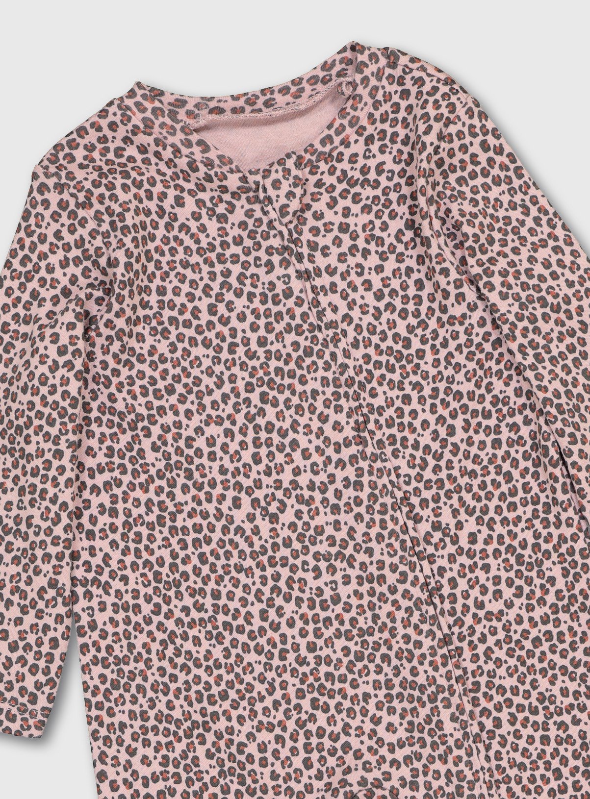 leopard print sleepsuit