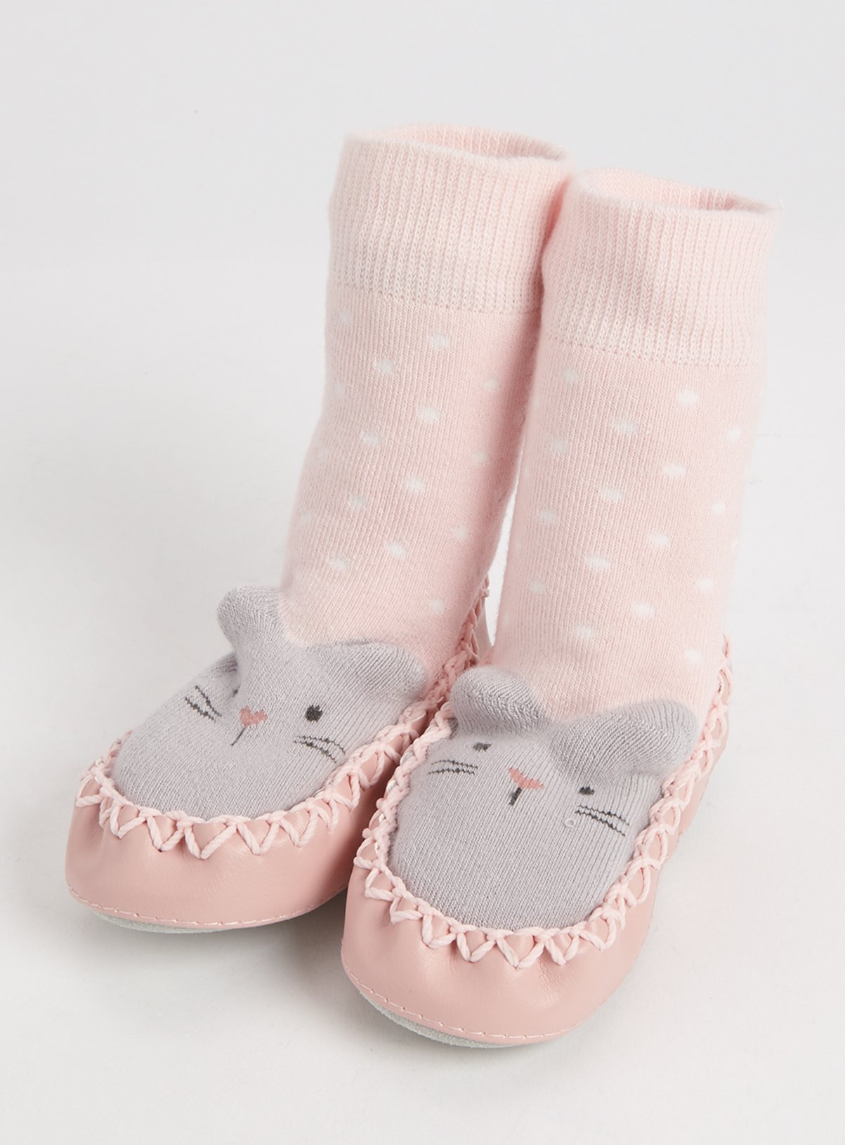 Pink Mouse Moccasin Slipper Socks Review