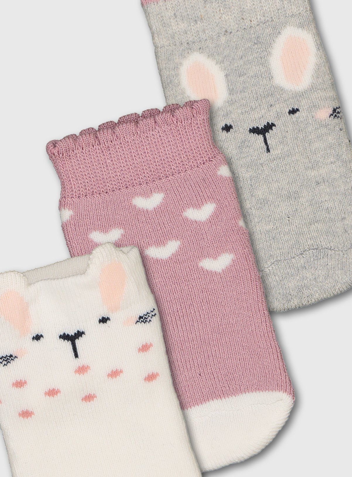 Pink Bunny Ankle Socks 3 Pack Review