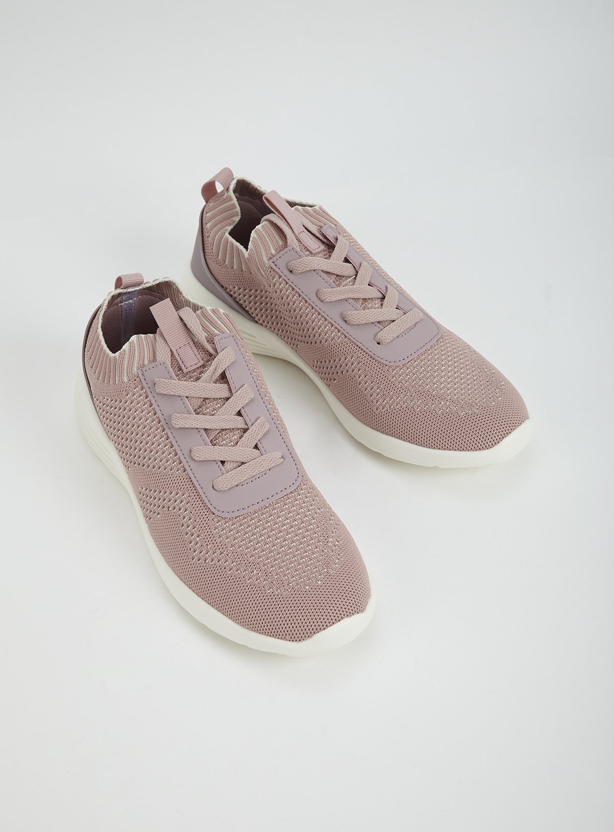 Sole Comfort Pink Knitted Lace Up Trainer Review