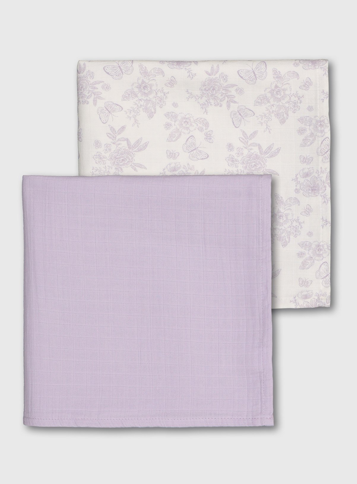 Lilac & Floral Print Extra Large Muslin Square 2 Pack Review
