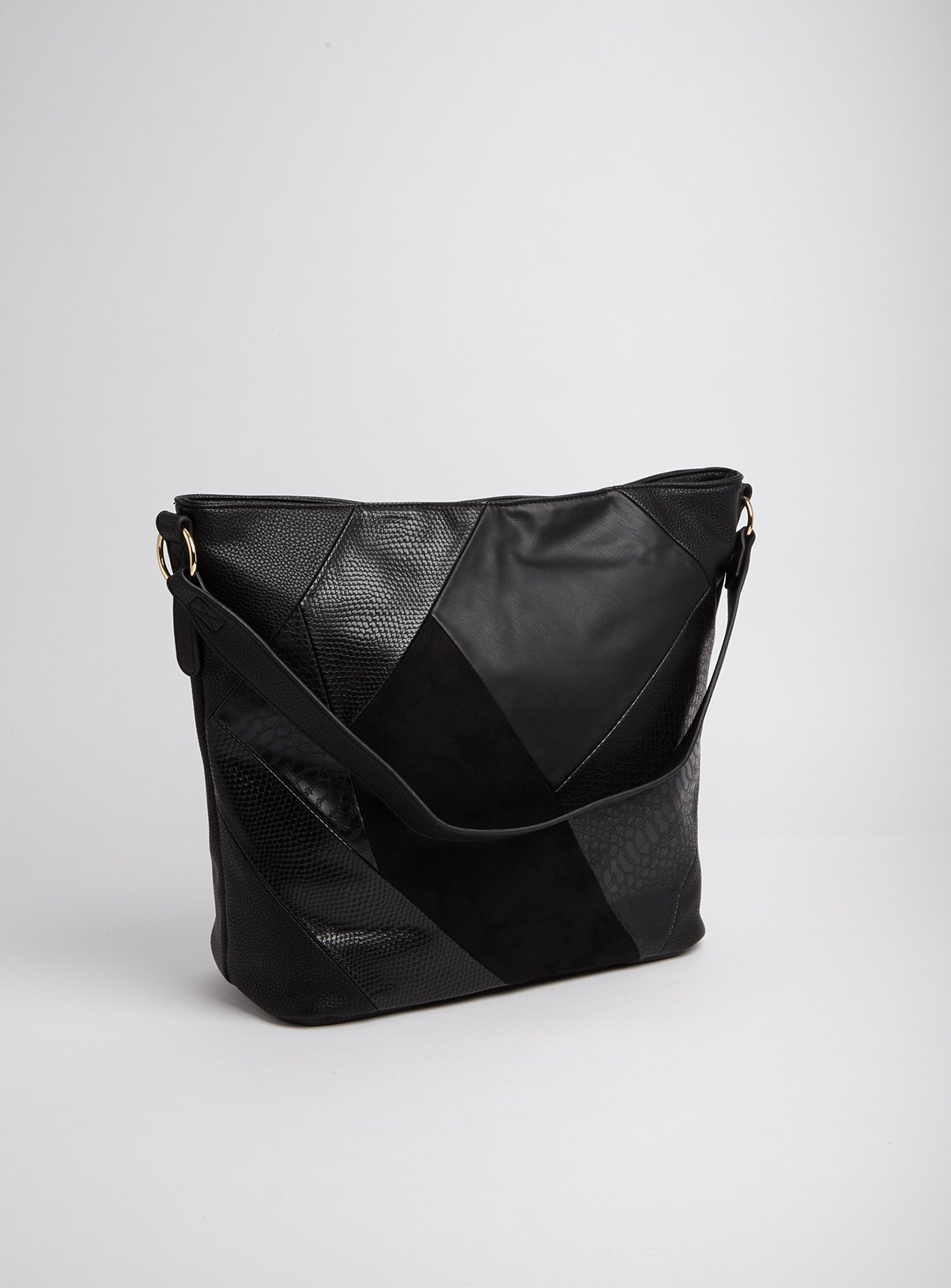 Black Mix Fabric Handbag Review