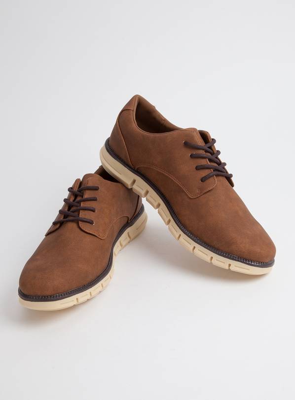 Sole Comfort Brown Blucher Shoes - 7