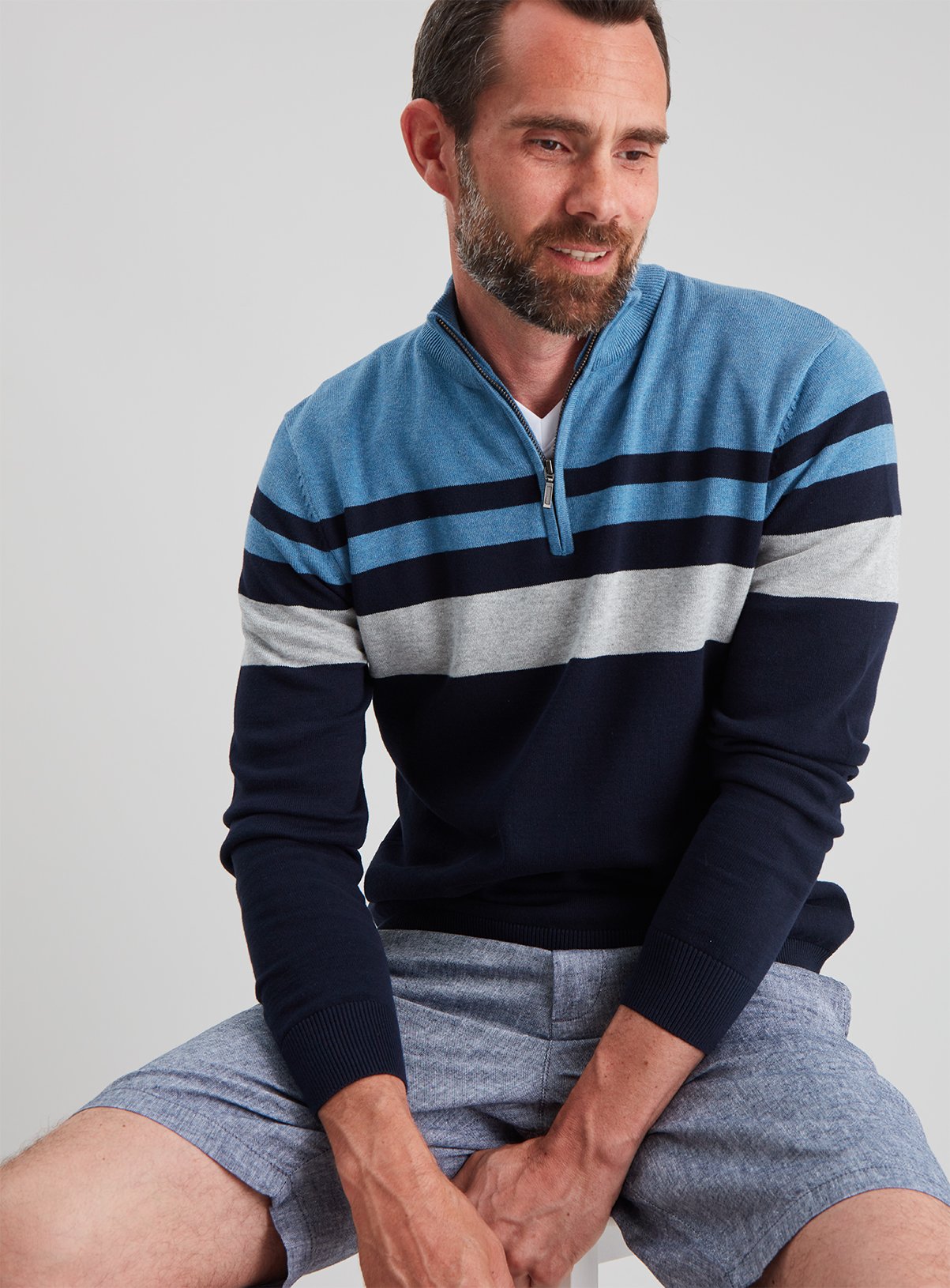 smart half zip jumper