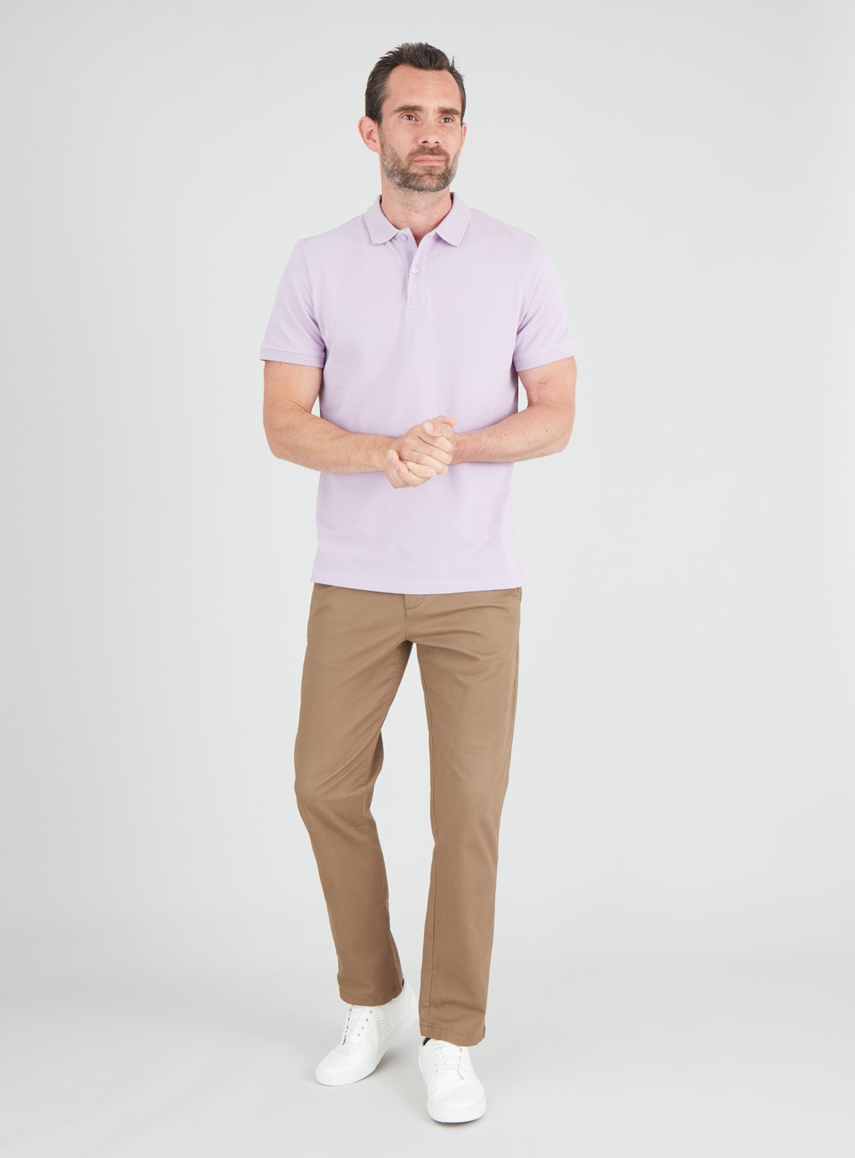 Lilac Pique Short Sleeve Polo Shirt Review