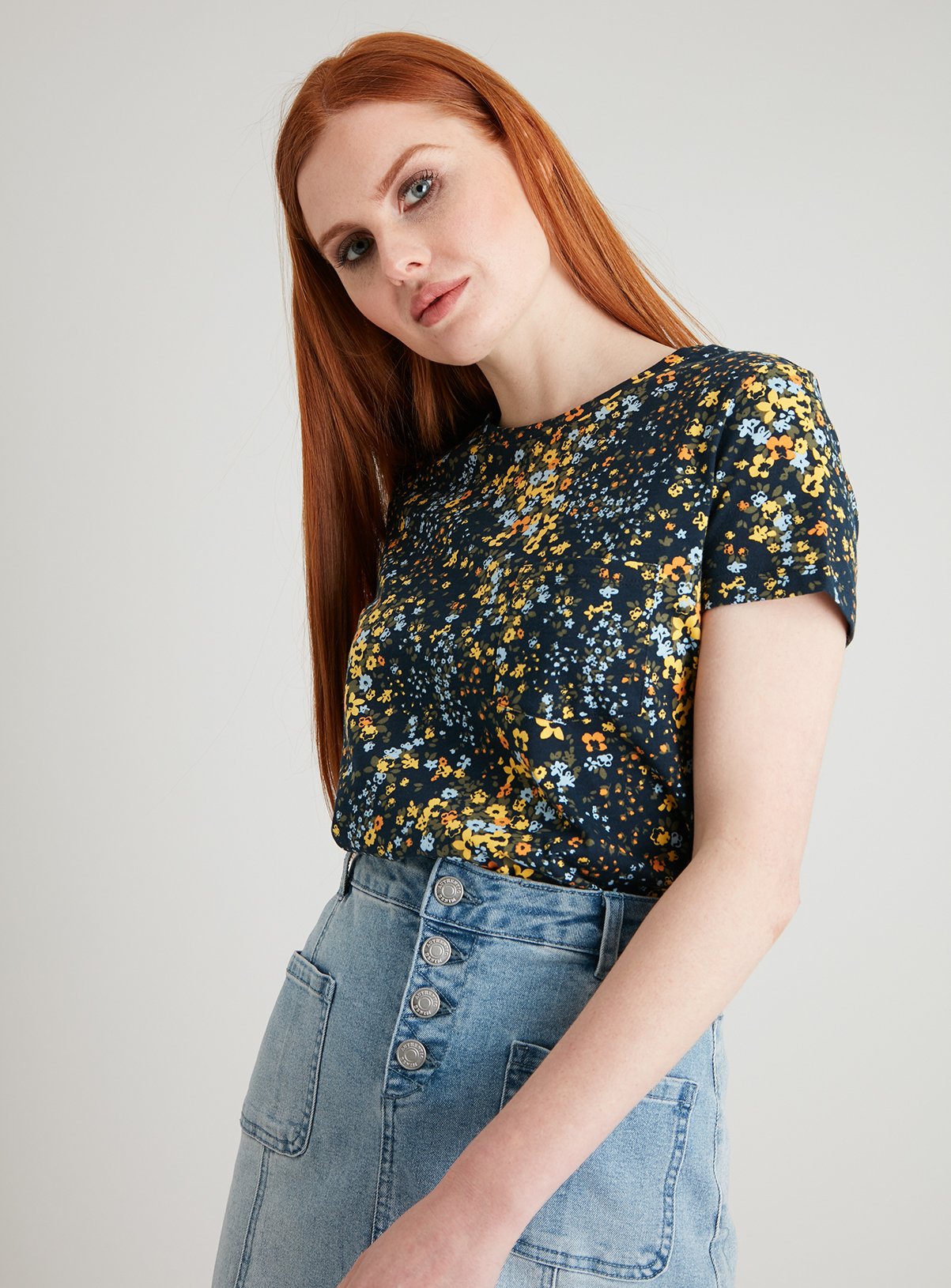 Floral Cluster Print T-Shirt Review