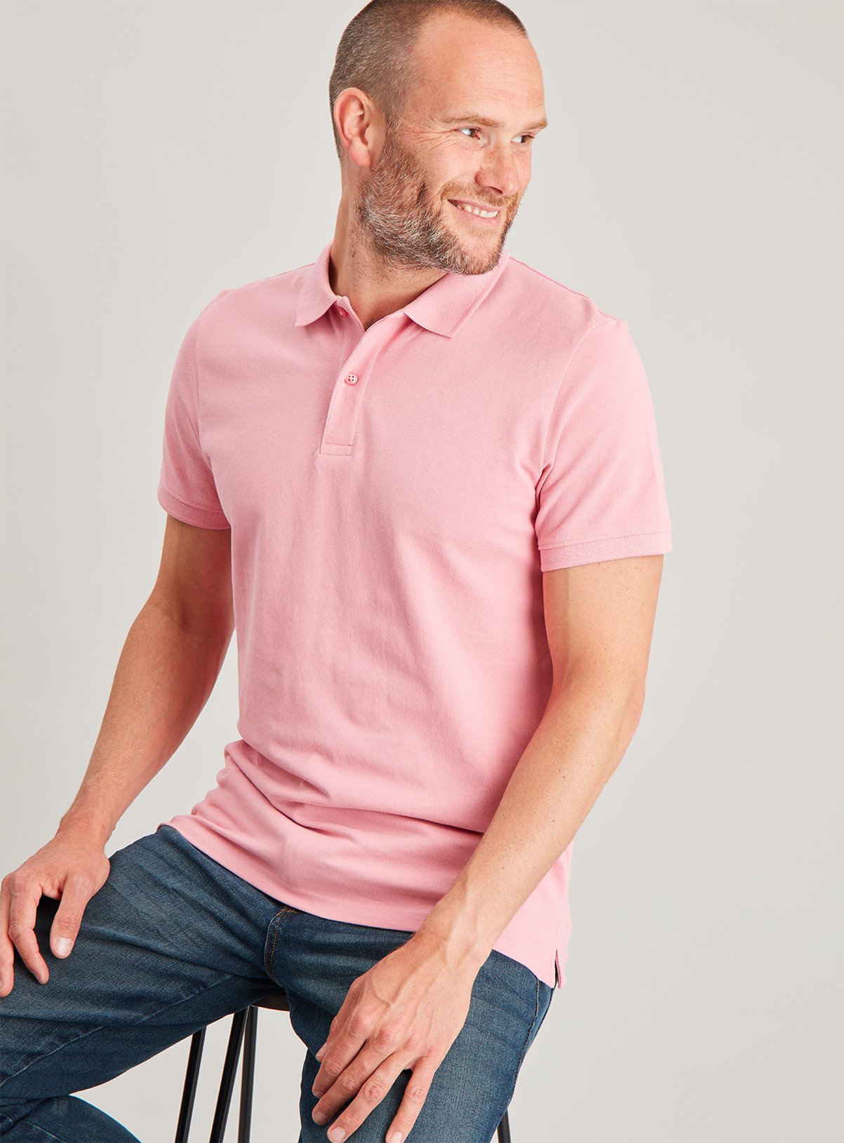 Pink Pique Short Sleeve Polo Shirt Review